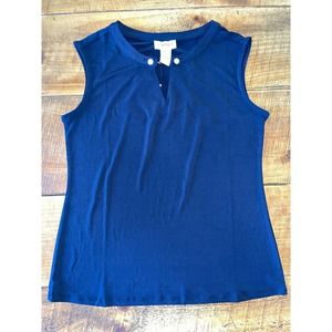 NWT Womens Carmen Carmen Marc Valvo Black‎ Sleeveless Blouse Size S